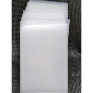 (154) Slightly Used Unbranded Clear Standard Size Sleeves 63mm X 88mm 2.5 X 3.5"